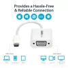StarTech.com USB-C uz VGA adapteris - Balts, 3.2 Gen 1 (3.1 Gen 1), USB Type-C, VGA (D-Sub) izeja, 1920 x 1200 pikseļi