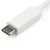 StarTech.com USB-C uz VGA adapteris - Balts, 3.2 Gen 1 (3.1 Gen 1), USB Type-C, VGA (D-Sub) izeja, 1920 x 1200 pikseļi