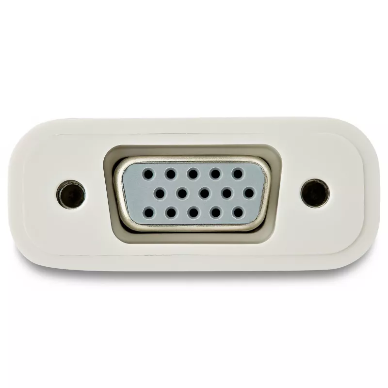 StarTech.com USB-C uz VGA adapteris - Balts, 3.2 Gen 1 (3.1 Gen 1), USB Type-C, VGA (D-Sub) izeja, 1920 x 1200 pikseļi
