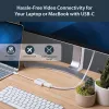StarTech.com USB-C uz DisplayPort adapteris - 4K 60Hz/8K 30Hz - USB Type-C uz DP 1.4 HBR2 adaptera sargspraudnis - kompakts USB-C (DP Alt Mode) monitora video pārveidotājs - Thunderbolt 3 saderīgs - balts