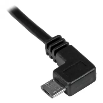 StarTech.com Micro-USB uzlādes un sinhronizācijas kabelis V/V – kreisā leņķa Micro-USB – 30/24 AWG – 1 m (3 pēdas)