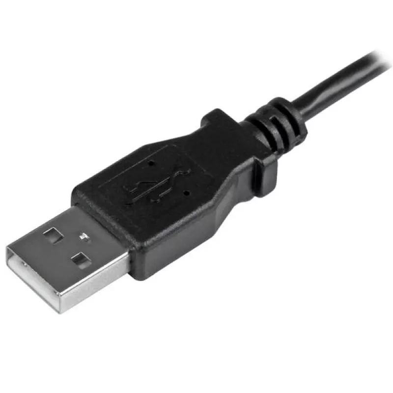 StarTech.com Micro-USB uzlādes un sinhronizācijas kabelis V/V – kreisā leņķa Micro-USB – 30/24 AWG – 1 m (3 pēdas)