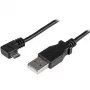 StarTech.com Micro-USB uzlādes un sinhronizācijas kabelis V/V - taisnleņķa Micro-USB - 24 AWG - 2 m