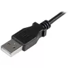 StarTech.com Micro-USB uzlādes un sinhronizācijas kabelis V/V - taisnleņķa Micro-USB - 24 AWG - 2 m