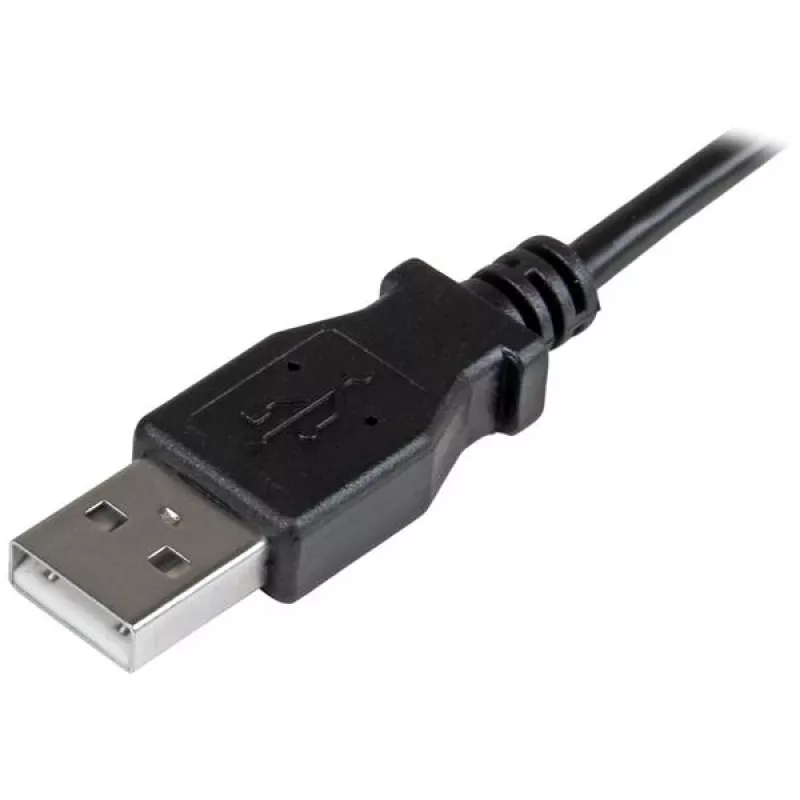StarTech.com Micro-USB uzlādes un sinhronizācijas kabelis V/V - taisnleņķa Micro-USB - 24 AWG - 2 m