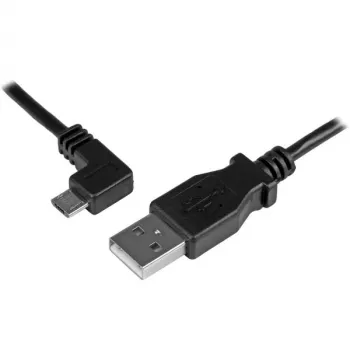 StarTech.com Micro-USB uzlādes un sinhronizācijas kabelis V/V - kreisā leņķa Micro-USB - 24 AWG - 2 m