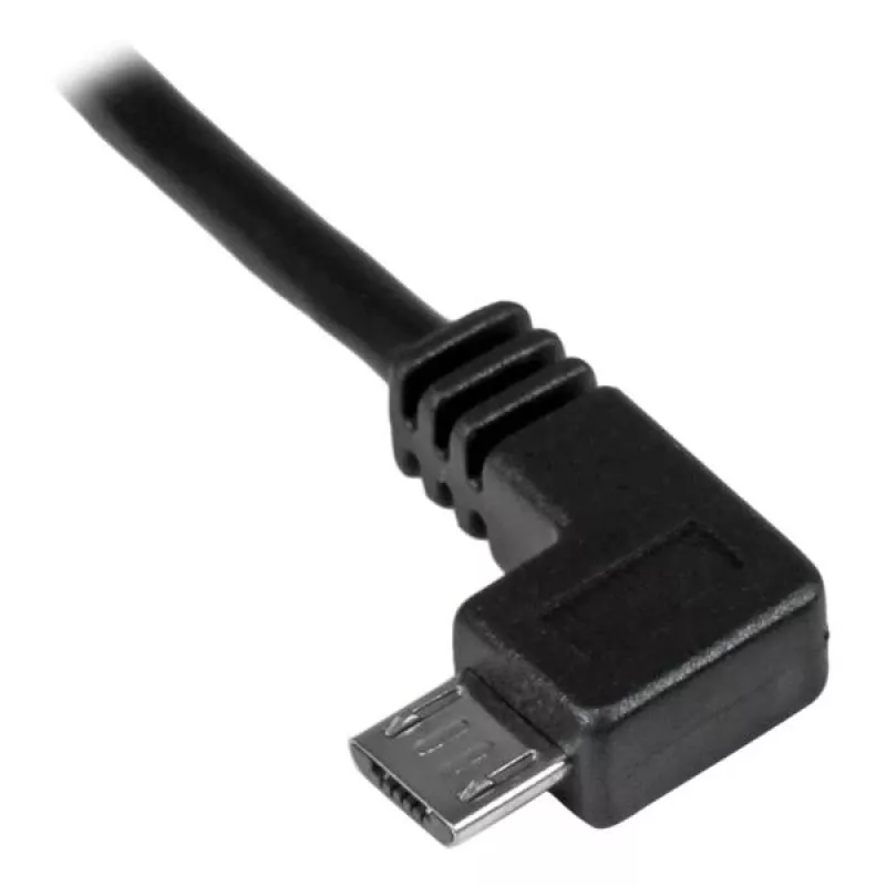 StarTech.com Micro-USB uzlādes un sinhronizācijas kabelis V/V - kreisā leņķa Micro-USB - 24 AWG - 2 m