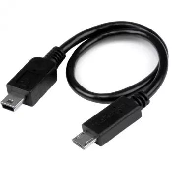 StarTech.com USB OTG kabelis - Micro USB uz Mini USB - vīr./vīr. - 8 collas