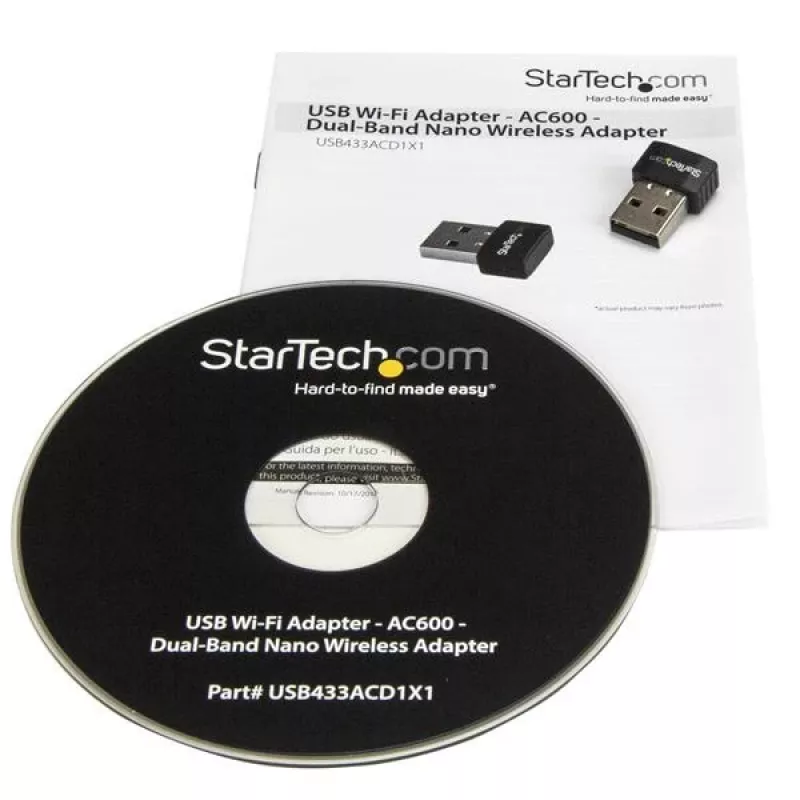 StarTech.com USB Wi-Fi adapteris - AC600 - divjoslu nano bezvadu adapteris