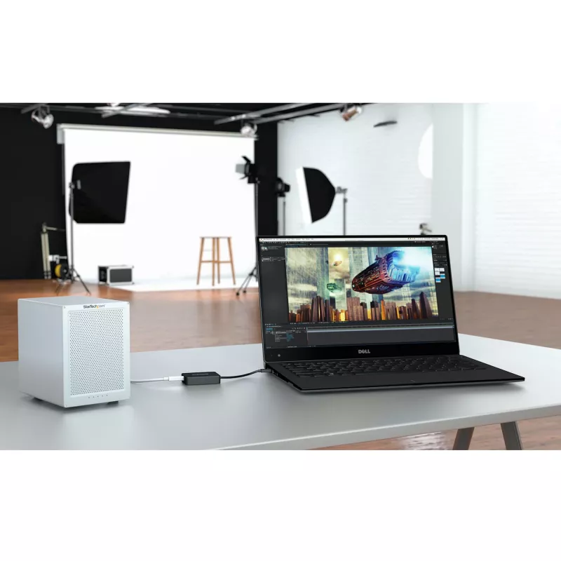 StarTech.com Thunderbolt 3 uz Thunderbolt 2 adapteris – TB3 klēpjdatoram TB2 displejiem un ierīcēm – Thunderbolt 2 20Gbps vai Thunderbolt 1 10Gbps pārveidotājs – Thunderbolt 3 sertificēts – Windows/Mac