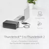 StarTech.com Thunderbolt 3 uz Thunderbolt 2 adapteris – TB3 klēpjdatoram TB2 displejiem un ierīcēm – Thunderbolt 2 20Gbps vai Thunderbolt 1 10Gbps pārveidotājs – Thunderbolt 3 sertificēts – Windows/Mac