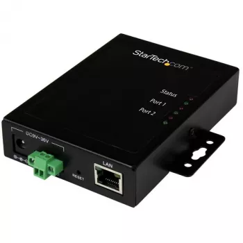 StarTech.com 2 portu seriālais uz IP Ethernet ierīču serveris - RS232 - metāls un montējams
