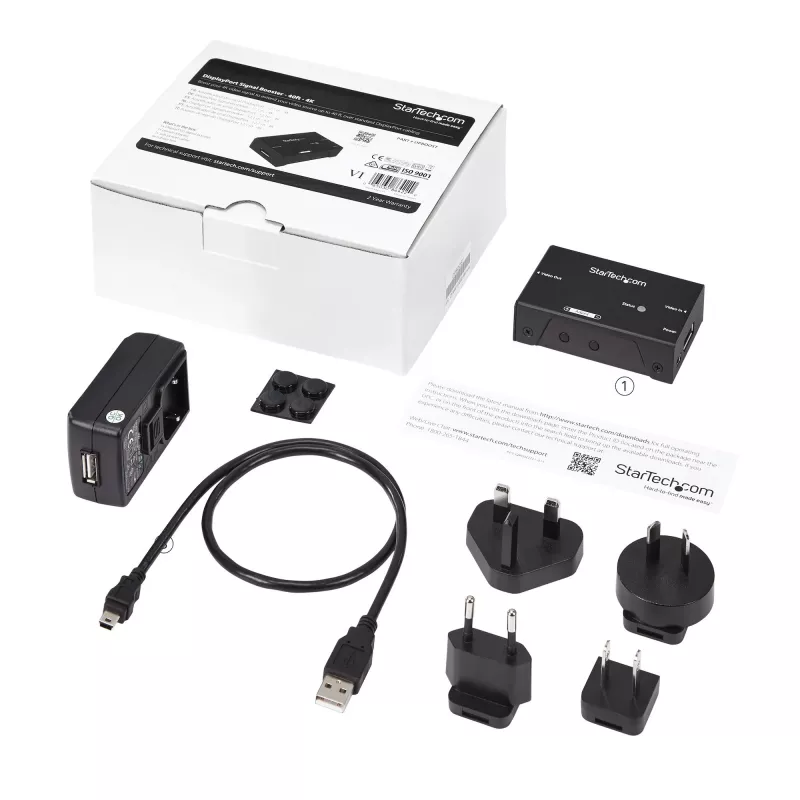 StarTech.com DisplayPort signāla pastiprinātājs - DP pagarinātājs - 4K 60Hz