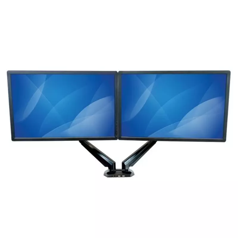 StarTech.com galda stiprinājuma dubultais monitora kronšteins – pilna kustība – locīšanas