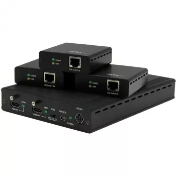StarTech.com 3-Port HDBaseT Extender Kit ar 3 uztvērējiem - 1x3 HDMI over CAT5e sadalītājs - līdz 4K