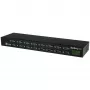 StarTech.com 16 portu USB–seriālā adaptera centrmezgls, USB 2.0 B tipa, seriālais, 480 Mbit/s, melns, tērauds, 36 W