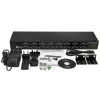 StarTech.com 16 portu USB–seriālā adaptera centrmezgls, USB 2.0 B tipa, seriālais, 480 Mbit/s, melns, tērauds, 36 W