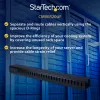 StarTech.com vertikālais kabeļu organizators ar pirkstu kanāliem – 0U – 3 pēdas
