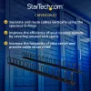 StarTech.com vertikālais kabeļu organizators ar D-gredzena āķiem - 0U - 6 pēdas