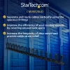 StarTech.com vertikālais kabeļu organizators ar D-veida gredzena āķiem – 0U – 2,8 pēdas
