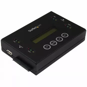 StarTech.com 1:1 autonomais cietā diska dublētājs un dzēsējs, USB zibatmiņas un SATA HDD/SSD disku klonētājs un dzēsējs, LCD displejs, TAA atbilstošs, neatkarīgs no OS