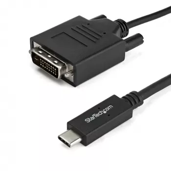 StarTech.com 6,6 pēdu (2 m) USB-C–DVI kabelis – 1920 x 1200 – melns