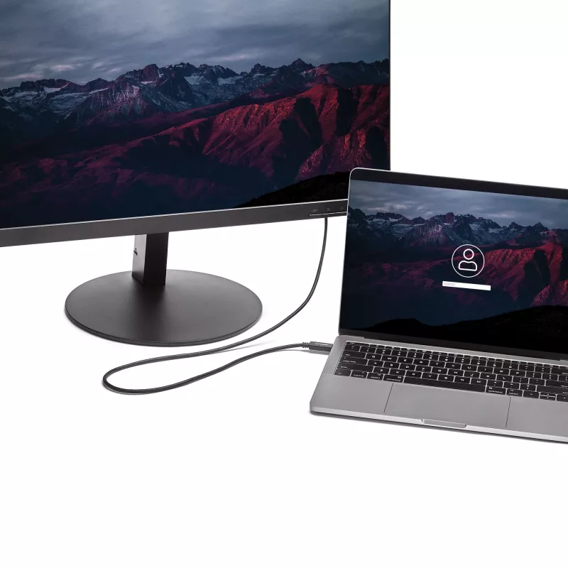 StarTech.com 6,6 pēdu (2 m) USB-C–DVI kabelis – 1920 x 1200 – melns