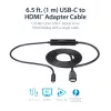 StarTech.com 3 pēdas (1 m) USB-C uz HDMI kabelis - 4K 30 Hz USB Type-C uz HDMI video displeja pārveidotājs - USB-C DP Alt Mode uz HDMI monitora adaptera vads - Thunderbolt saderīgs