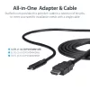 StarTech.com 3 pēdas (1 m) USB-C uz HDMI kabelis - 4K 30 Hz USB Type-C uz HDMI video displeja pārveidotājs - USB-C DP Alt Mode uz HDMI monitora adaptera vads - Thunderbolt saderīgs