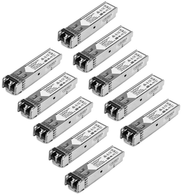 StarTech.com HP J4858C saderīgs SFP raiduztvērēja modulis — 1000BASE-SX — 10 gab. iepakojums