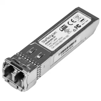 StarTech.com 10 Gigabit šķiedras SFP+ raiduztvērēja modulis - HP 455883-B21 saderīgs - MM LC ar DDM - 300 m~HPE 455883-B21 saderīgs SFP+ modulis - 10GBASE-SR - 10GbE daudzmodu šķiedras optiskais raiduztvērējs - 10GE Gigabit Ethernet SFP+ - LC 300m - 850nm - DDM HPE 6120XG, 6120G, Flex Fabric