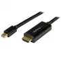 StarTech.com 15 pēdas (5 m) Mini DisplayPort uz HDMI kabelis - 4K 30Hz video - mDP uz HDMI adaptera kabelis - Mini DP vai Thunderbolt 1/2 Mac/PC uz HDMI monitors/displejs - mDP uz HDMI pārveidotāja vads