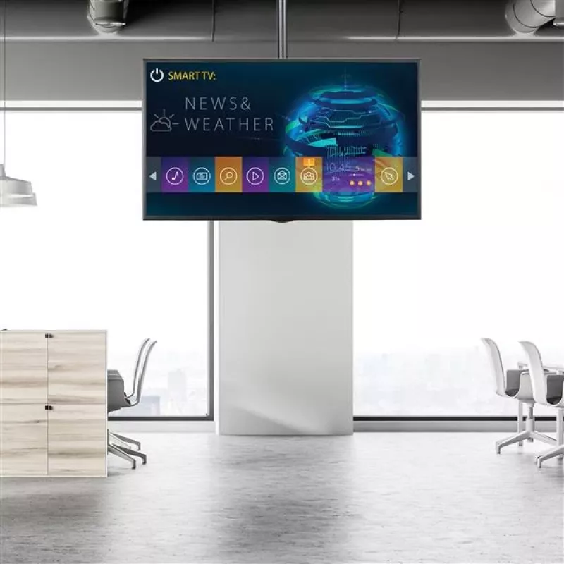 StarTech.com TV griestu stiprinājums - pilnas kustības universāls piekarams viena ekrāna stiprinājums ar regulējamu teleskopisko stabu - slīpums / grozīšana - VESA kronšteins 32 inch-75 inch displejiem