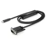 StarTech.com 0,9 m USB C uz VGA kabelis – 1920 x 1200/1080p USB Type-C uz VGA video aktīvais adaptera kabelis – saderīgs ar Thunderbolt 3 – klēpjdatoram uz VGA monitoru/projektoru – DP Alt Mode HBR2