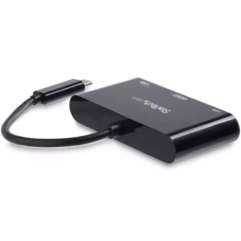 StarTech.com USB-C VGA daudzportu adapteris - USB 3.0 ports - 60W PD