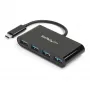 StarTech.com 4 portu USB-C centrmezgls - USB-C uz 4x USB-A - USB 3.0 centrmezgls - barots no kopnes~4 portu USB-C centrmezgls - USB-C uz 4x USB-A - USB 3.0 centrmezgls - 5Gbps - barots no kopnes