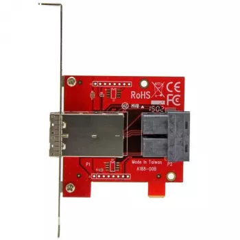 StarTech.com Mini-SAS adapteris - Dual SFF-8643 uz SFF-8644 - ar pilna un zema profila kronšteiniem - 12 Gbps