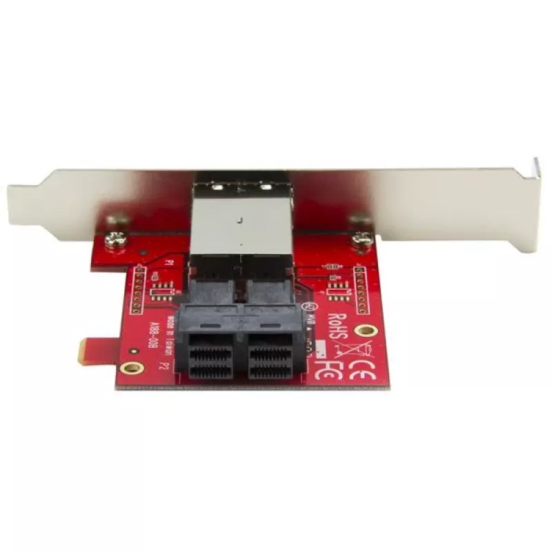 StarTech.com Mini-SAS adapteris - Dual SFF-8643 uz SFF-8644 - ar pilna un zema profila kronšteiniem - 12 Gbps