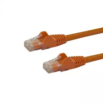 StarTech.com 10 m CAT6 Ethernet kabelis – oranžs CAT 6 Gigabit Ethernet vads – 250 MHz 100 W PoE RJ45 UTP tīkla/plākstera vads bez aizķeršanās ar spriegojuma samazināšanu, individuāli testēts
