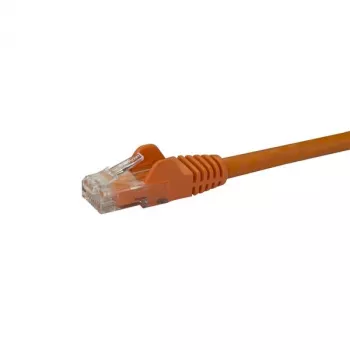 StarTech.com 10 m CAT6 Ethernet kabelis – oranžs CAT 6 Gigabit Ethernet vads – 250 MHz 100 W PoE RJ45 UTP tīkla/plākstera vads bez aizķeršanās ar spriegojuma samazināšanu, individuāli testēts