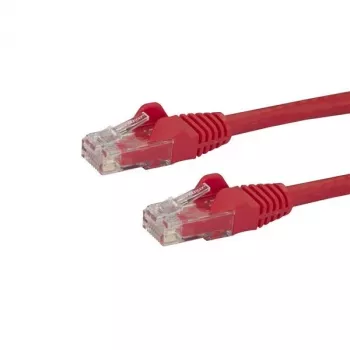 StarTech.com 7m CAT6 Ethernet kabelis - Sarkans CAT 6 Gigabit Ethernet vads -250MHz 100W PoE RJ45 UTP tīkla/korekcijas vads bez aizķeršanās ar stiepes samazinājumu, individuāli testēts