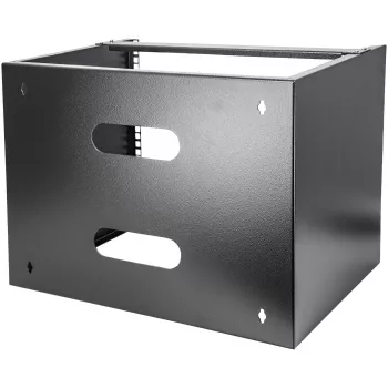 StarTech.com 8U sienas stiprinājuma tīkla statīvs - 14 collu dziļš (zema profila) - 19 collu plāksteru paneļu kronšteins seklam serveru un IT aprīkojumam, tīkla slēdžiem - 80 mārciņas/36 kg svara ietilpība, melns