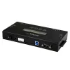 StarTech.com 4 nodalījumu SSD/HDD cieto disku dzēšanas ierīce - 2,5 collu un 3,5 collu SATA - bez resursdatora autonoma droša dzēšana ārējais disku sanitizētājs - 9 dzēšanas režīmi - RS232 printera ports - atbilst NIST/DOD un TAA