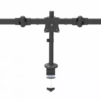 StarTech.com galda stiprinājuma trīskāršā monitora roka - ergonomisks VESA 3 monitoru stiprinājums līdz 27 collām - šarnīrveida un augstumā regulējams statņa stiprinājums - noliekt/pagriezt/rotēt LCD/LED ekrānu - galda skava/cauruma stiprinājums