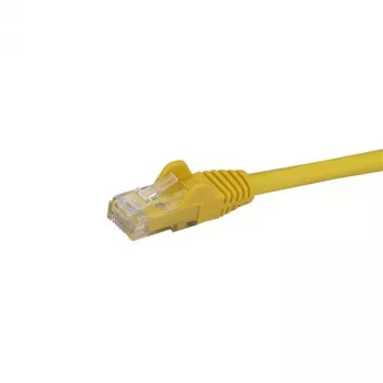 StarTech.com 50 cm CAT6 Ethernet kabelis - dzeltens CAT 6 Gigabit Ethernet vads - 250 MHz 100 W PoE RJ45 UTP tīkla/patch vads bez aizķeres ar spriegošanas atvieglojumu, individuāli pārbaudīts