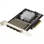 StarTech.com četru portu 10G SFP+ tīkla karte - Intel XL710 atvērtais SFP+ konverģētais adapteris - PCIe 10 Gigabit Ethernet servera NIC - 10GbE optiskās šķiedras LAN karte - Dell PowerEdge HPE ProLiant