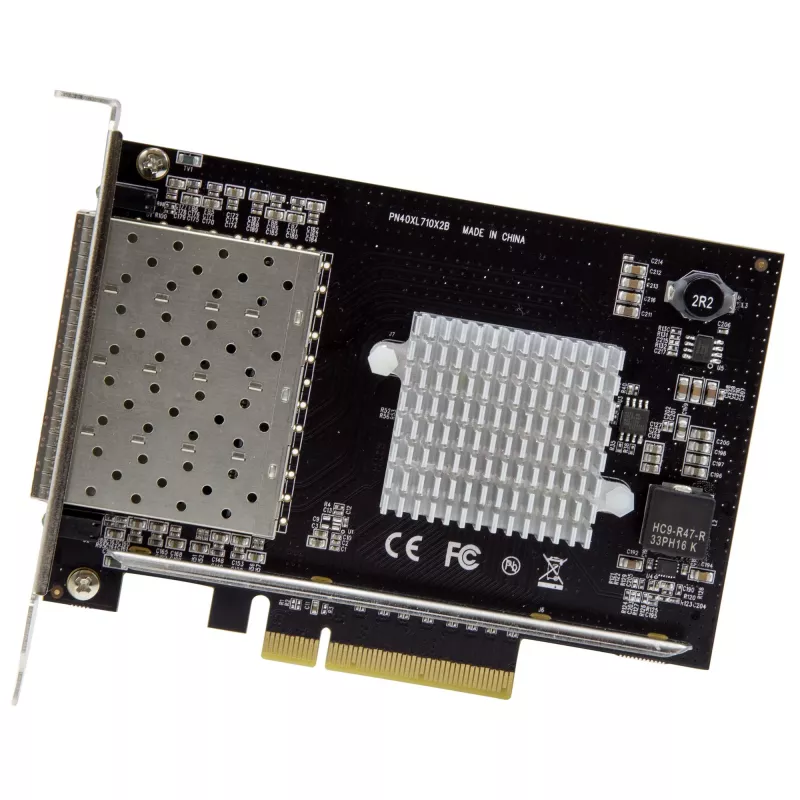 StarTech.com četru portu 10G SFP+ tīkla karte - Intel XL710 atvērtais SFP+ konverģētais adapteris - PCIe 10 Gigabit Ethernet servera NIC - 10GbE optiskās šķiedras LAN karte - Dell PowerEdge HPE ProLiant