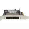 StarTech.com četru portu 10G SFP+ tīkla karte - Intel XL710 atvērtais SFP+ konverģētais adapteris - PCIe 10 Gigabit Ethernet servera NIC - 10GbE optiskās šķiedras LAN karte - Dell PowerEdge HPE ProLiant