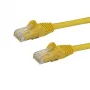 StarTech.com 5 m CAT6 Ethernet kabelis - dzeltens Cat 6 Gigabit Ethernet vads - 250 MHz 100 W PoE RJ45 UTP tīkla/plākstera vads bez aizķeršanās ar stiepes samazinājumu, individuāli testēts