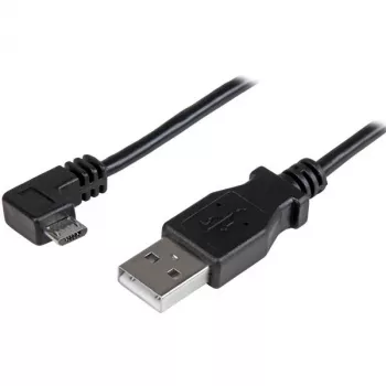 StarTech.com Micro-USB uzlādes un sinhronizācijas kabelis M/M - Leņķveida Micro-USB - 24 AWG - 0,5 m